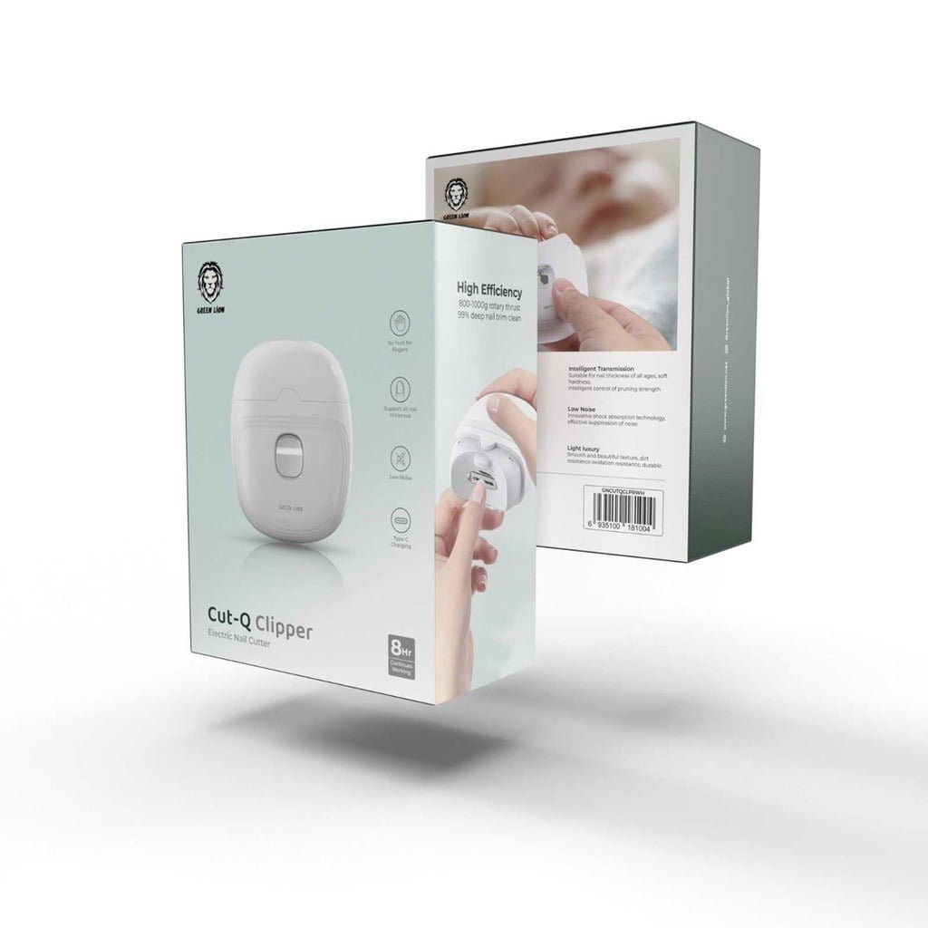 GREEN LION CUT Q CLIPPER ELECTRIC NAIL CUTTER WHITE - Image 2