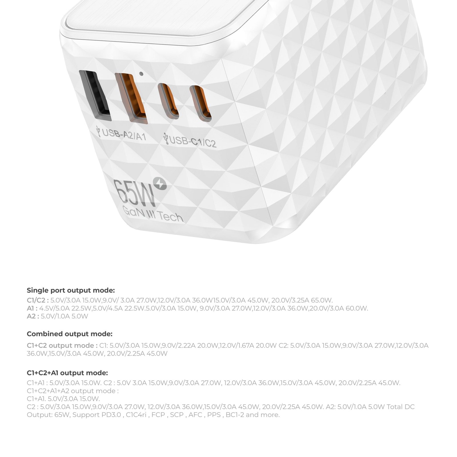 BLUPEBBLE PASSPORT 2.1 WORLD TRAVEL ADAPTER WITH PD 65W + 2 USB-C + 2USB-A - Image 10