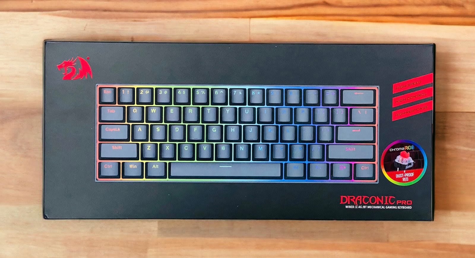 REDRAGON DRACONIC RGB WIRED/WIRELESS DUAL MODE MECHANICAL KEYBOARD K530 RGB PRO - Image 2