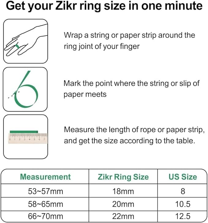 ZIKR RING i QIBLA TASBIH RING (18MM) - Image 3