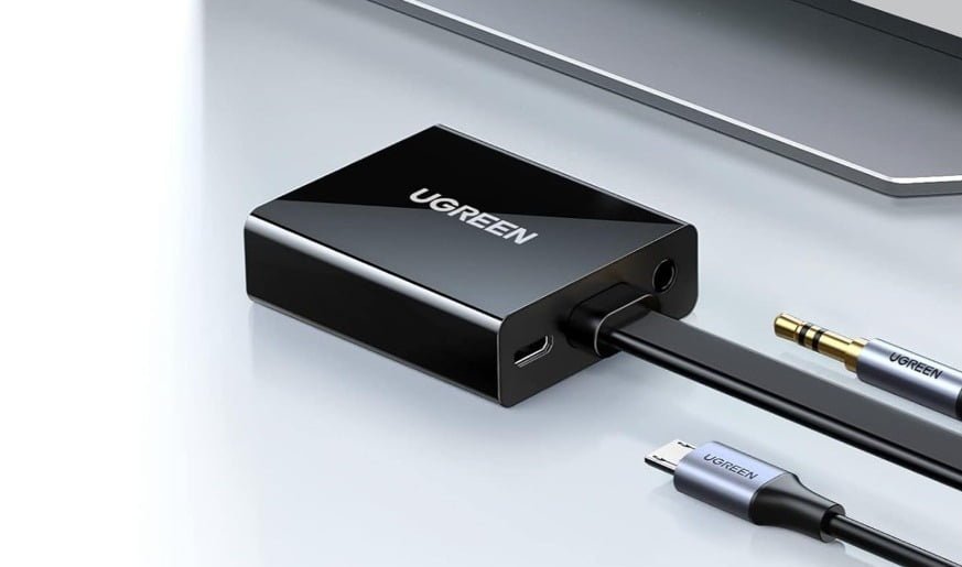 UGREEN HDMI TO VGA CONVERTER WITH AUDIO BLACK 40233 - Image 2