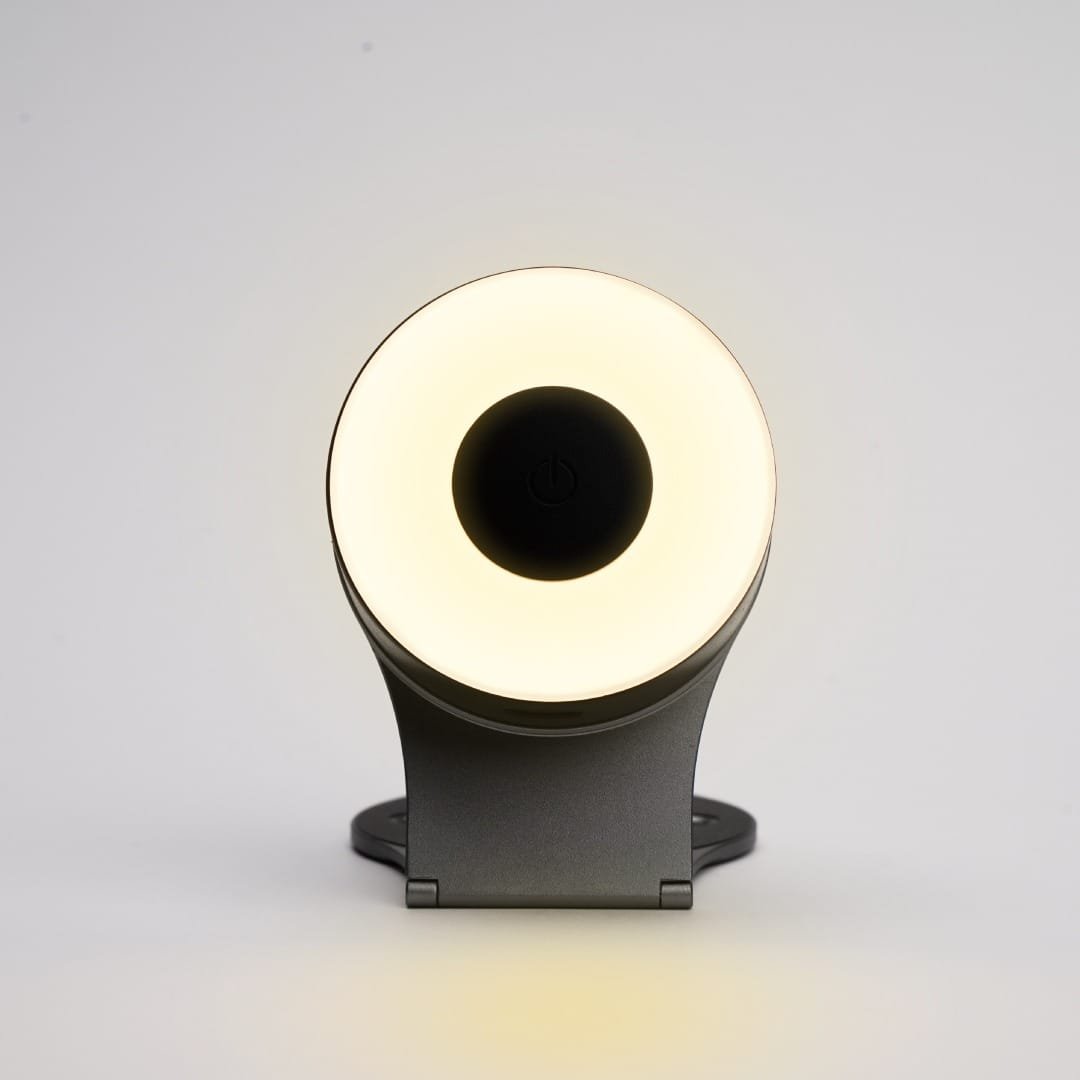 BLUPEBBLE LUMI MAG MAGNETIC ALUMINIUM ALLOY STAND WITH LED LIGHT GREY BP-LUMIMAG-GY - Image 4