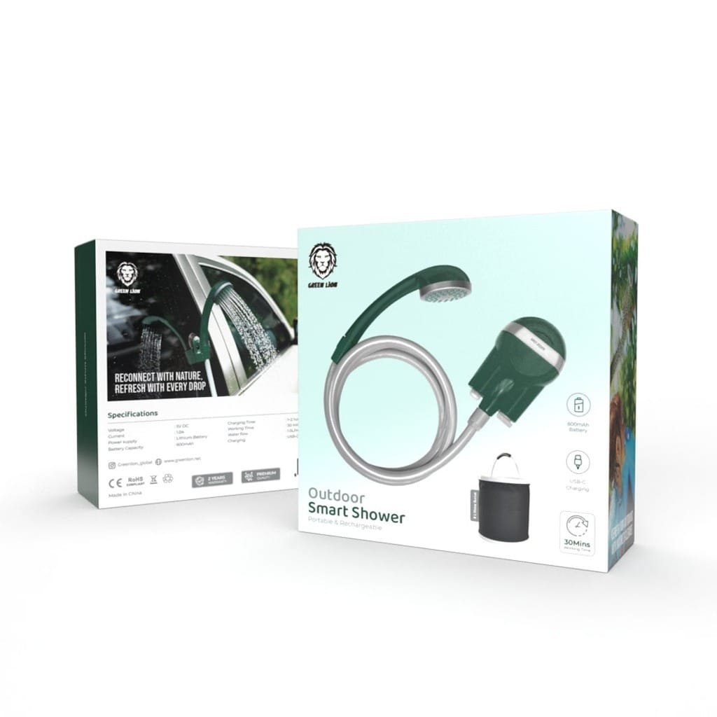 GREEN LION OUTDOOR SMART SHOWER PORTABLE AND RECHARGABLE GREEN GNOTDSHWGN - Image 3