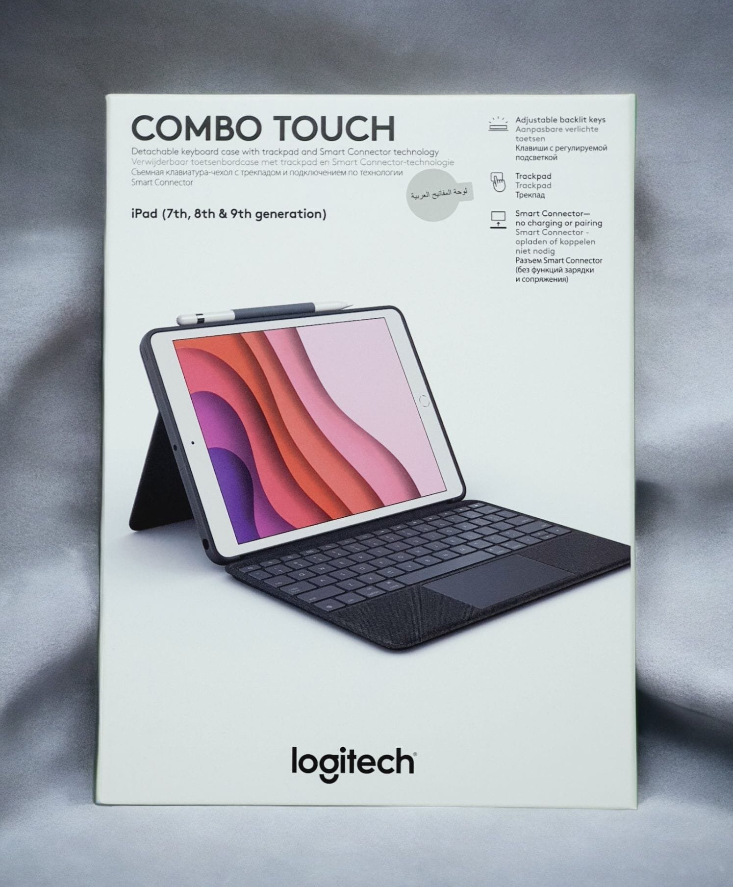 LOGITECH IPAD 7TH GENERATION 10.2 COMBO TOUCH KEYBOARD BLACK 920-009996 - Image 3