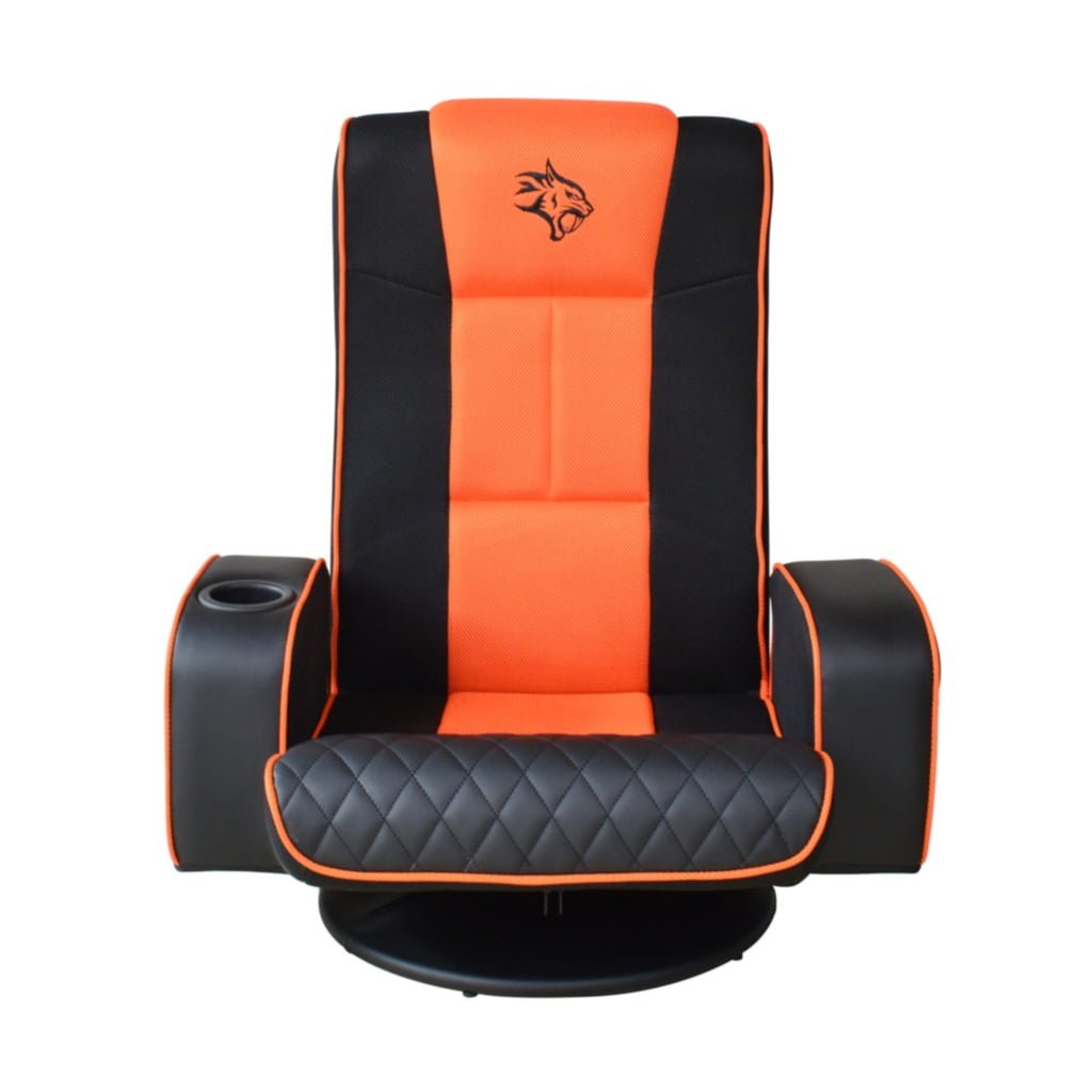 PORODO GAMING PREDATOR PRO GAMING SEAT WITH ARMREST CUPHOLDER 360 BLACK ORANGE PDX531 - Image 2