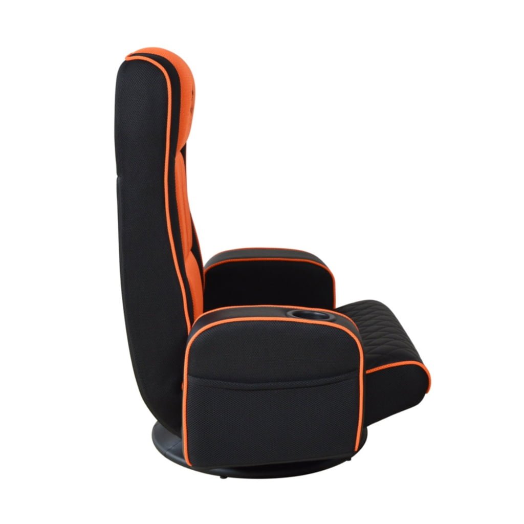 PORODO GAMING PREDATOR PRO GAMING SEAT WITH ARMREST CUPHOLDER 360 BLACK ORANGE PDX531 - Image 3