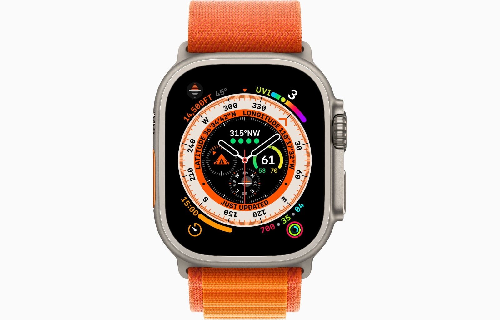 APPLE WATCH ULTRA GPS+CELLULAR 49MM TITANIUM CASE WITH ORANGE ALPINE LOOP - Image 2