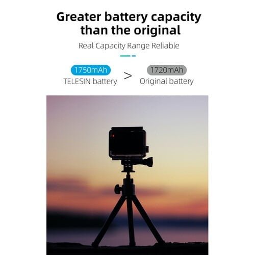 TELESIN GOPRO HERO 10/9 BATTERY GP-BTR-901 - Image 2