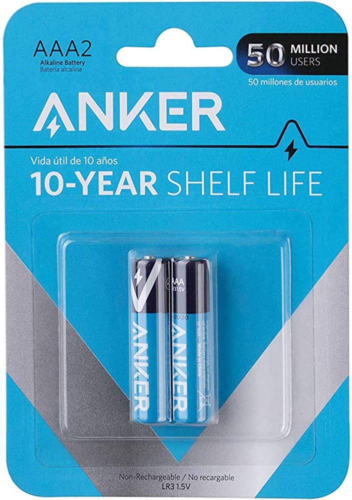 ANKER AAA ALKALINE BATTERIES 2 PACK B1820H11