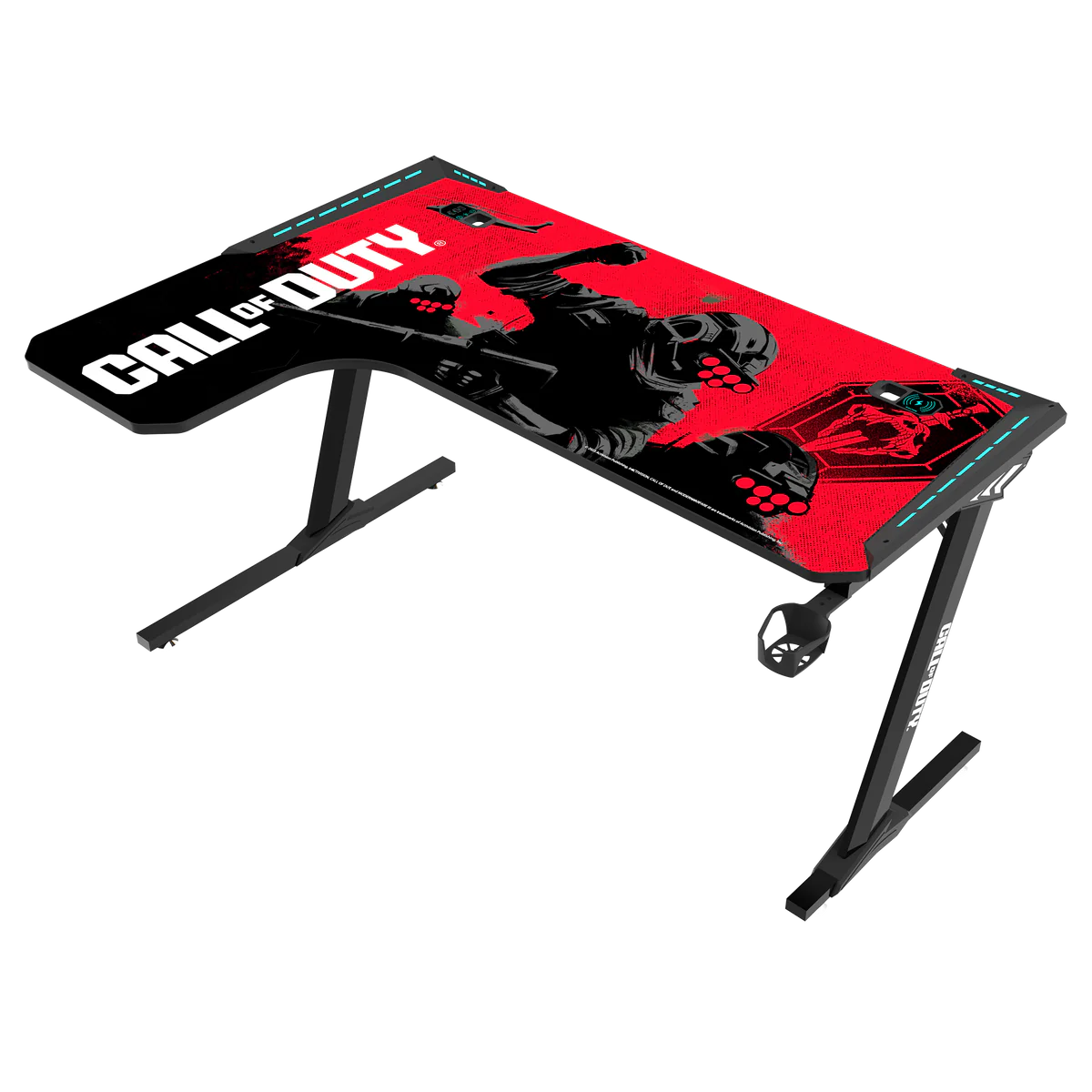 The GAMEON PHANTOM XL L-Shaped RGB Flowing Light Gaming Desk (COD-PHANTOMXL-L-01) offers a stylish and functional solution for gamers seeking the ultimate setup.