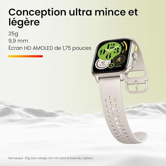 Amazfit Cheetah 47mm Smart Watch (Square, A2294) - Winner Champagne, GPS, Fitness Tracking - Image 3