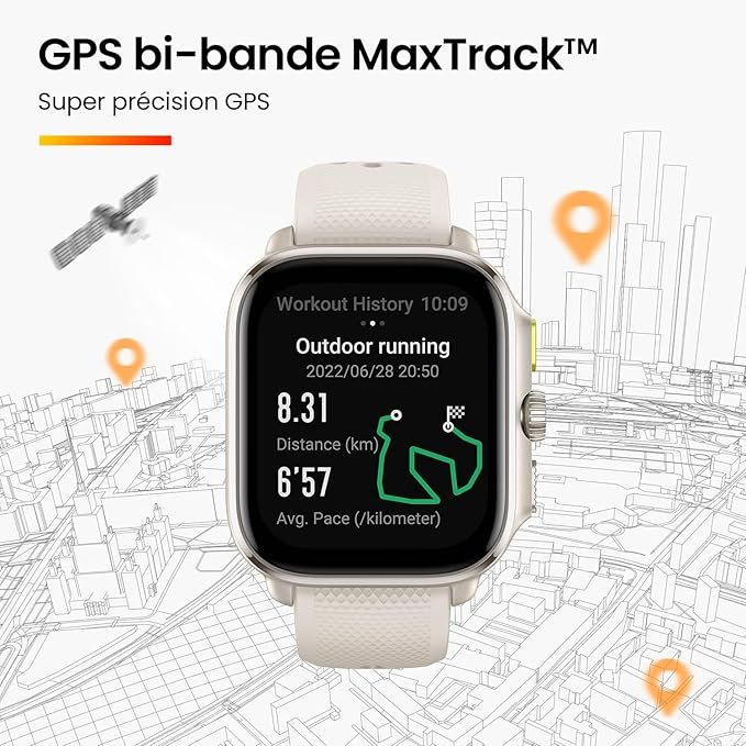 Amazfit Cheetah 47mm Smart Watch (Square, A2294) - Winner Champagne, GPS, Fitness Tracking - Image 5