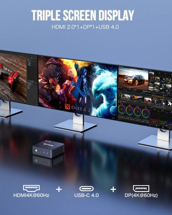 GMKtec Mini PC AMD 7735HS with 32GB RAM, 1TB SSD, and Windows 11 Pro – NUCBox-K5 - Image 6