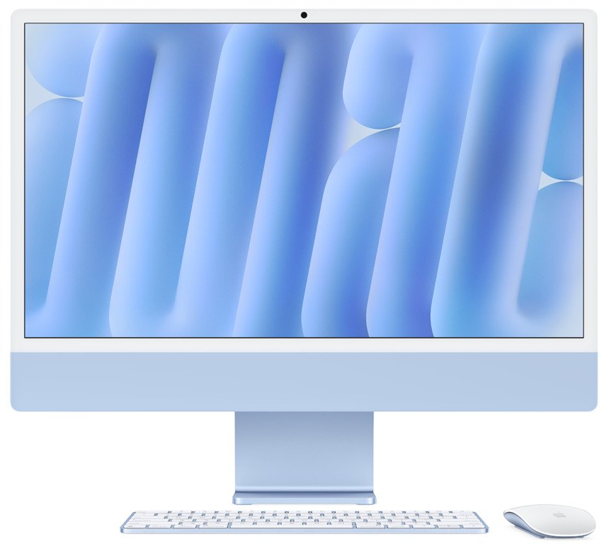 Apple iMac 24-Inch M4 Chip 10-Core CPU & GPU 16GB 512GB SSD - Blue